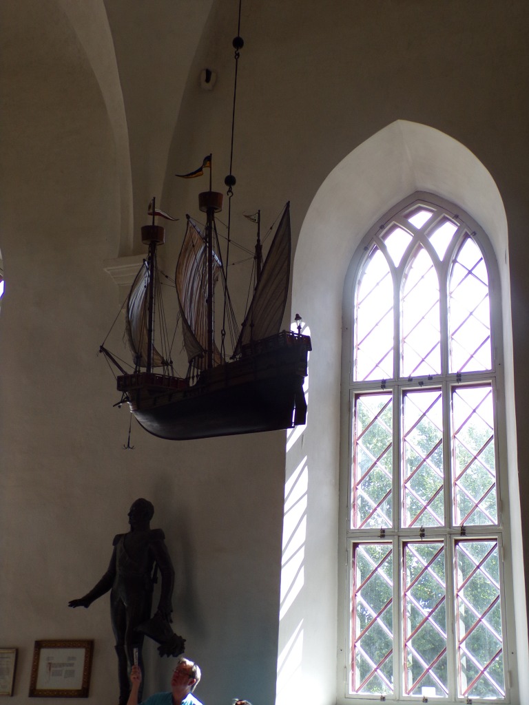 Every church we've visited in the Baltic area has a ship representing the importance of their maritime economies, and to offer prayers for sailors past and present.