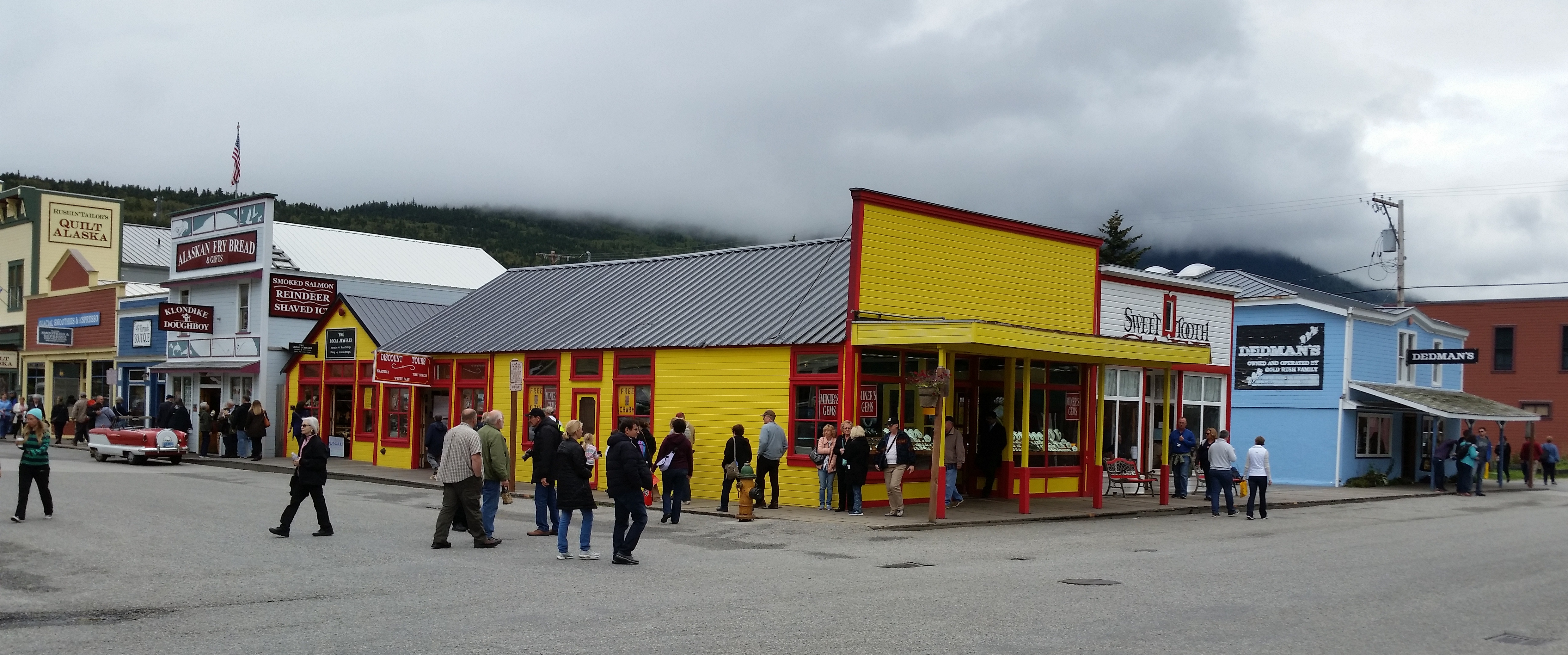Colorful downtown Skagway