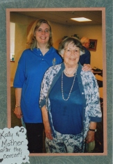 Katy & Mother at Cedar Crest (FCCDP's Chancel Choir went to Janesville to perform at CC and at two local churches).