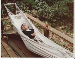 MTL in hammock at cottage